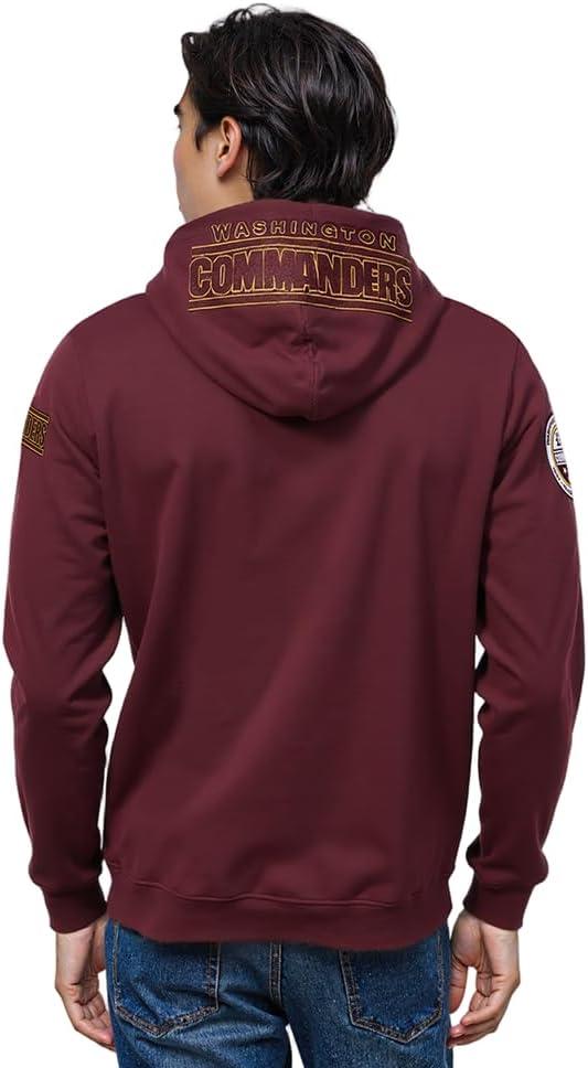image:imagePro Standard Mens NFL Classic Chenille Pull Over HoodieWine