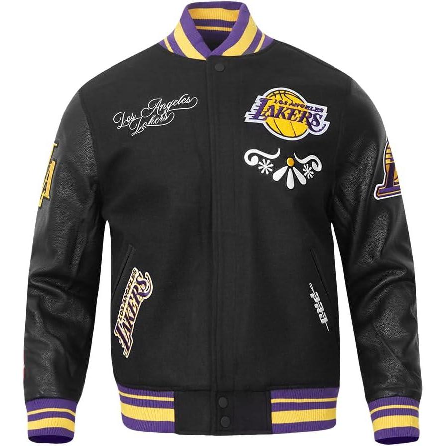 image:imagePRO STANDARD Mens NBA Sugar Skull Varsity JacketBlackPurple