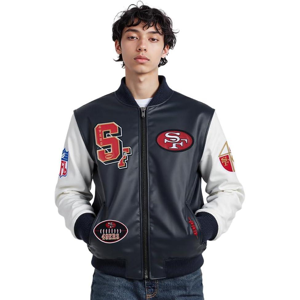 image:imagePro Standard Mens NFL Best of JacketBlackWhite