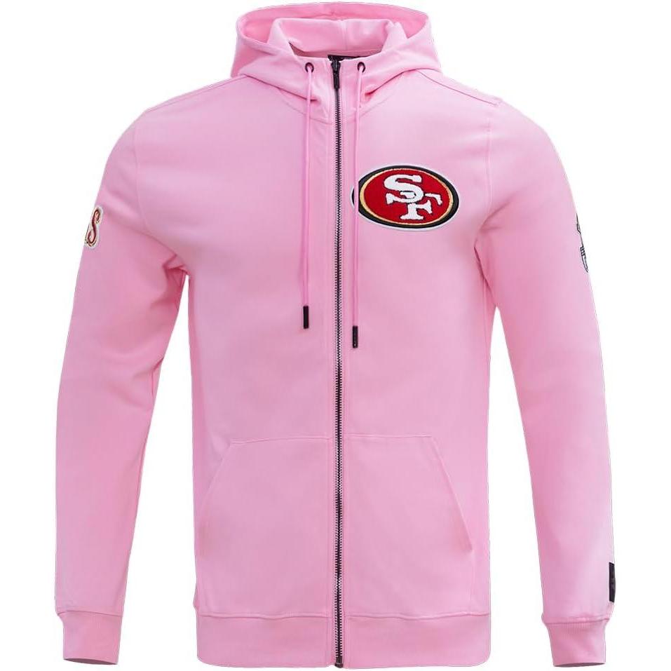 image:imagePro Standard Mens NFL Classic Chenille Full Zip HoodiePink
