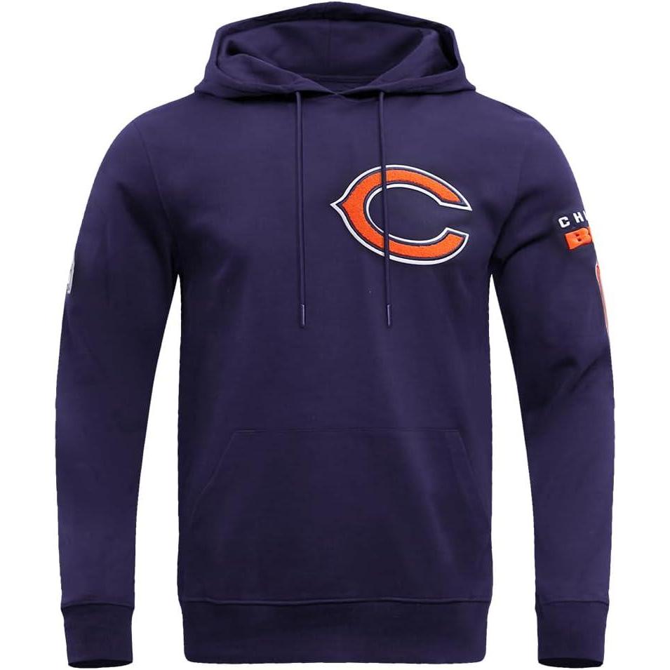 image:imagePro Standard Mens NFL Classic Chenille Pull Over HoodieMidnight Navy