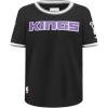 Big Boys NBA Classic Chenille Cotton Taping Tee(Black/Gray)