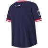 Big Boys NBA Classic Chenille Cotton Taping Tee(Midnight Navy/Red)
