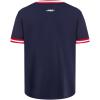 Big Boys NBA Classic Chenille Cotton Taping Tee(Midnight Navy/Red)