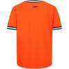Big Boys NBA Classic Chenille Cotton Taping Tee(Orange/Black)