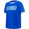 Big Boys NBA Classic Chenille Cotton Taping Tee(Royal Blue)