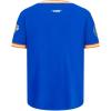 Big Boys NBA Classic Chenille Cotton Taping Tee(Royal Blue/Orange)