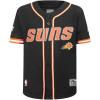 Big Boys NBA Mesh Button Down Top(Black/Orange)