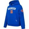 Pro Standard Big Boys NBA New York Knicks Jalen Brunson #11 Classic Player Pull Over Hoodie Royal Blue Xl