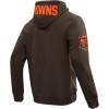 Pro Standard Mens NFL Classic Chenille Full Zip Hoodie(Brown)