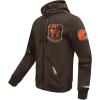 Pro Standard Mens NFL Classic Chenille Full Zip Hoodie(Brown)