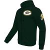 Pro Standard Mens NFL Classic Chenille Full Zip Hoodie(Forest Green)