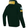 Pro Standard Mens NFL Classic Chenille Full Zip Hoodie(Forest Green)