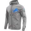 Pro Standard Mens NFL Classic Chenille Full Zip Hoodie(Gray)