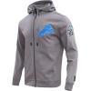 Pro Standard Mens NFL Classic Chenille Full Zip Hoodie(Gray)