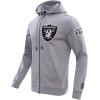 Pro Standard Mens NFL Classic Chenille Full Zip Hoodie(Grey)