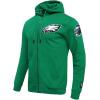 Pro Standard Mens NFL Classic Chenille Full Zip Hoodie(Kelly Green)