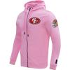 Pro Standard Mens NFL Classic Chenille Full Zip Hoodie(Pink)