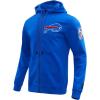 Pro Standard Mens NFL Classic Chenille Full Zip Hoodie(Royal Blue)