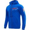 Pro Standard Mens NFL Classic Chenille Full Zip Hoodie(Royal Blue)