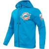 Pro Standard Mens NFL Classic Chenille Full Zip Hoodie(Teal)