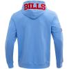 Pro Standard Mens NFL Classic Chenille Full Zip Hoodie(University Blue)