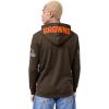 Pro Standard Mens NFL Classic Chenille Pull Over Hoodie(Brown)