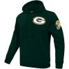 Pro Standard Mens NFL Classic Chenille Pull Over Hoodie(Forest Green)