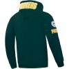 Pro Standard Mens NFL Classic Chenille Pull Over Hoodie(Forest Green)