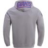 Pro Standard Mens NFL Classic Chenille Pull Over Hoodie(Gray)