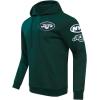 Pro Standard Mens NFL Classic Chenille Pull Over Hoodie(Green)