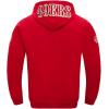 Pro Standard Mens NFL Classic Chenille Pull Over Hoodie(Red)
