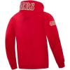 Pro Standard Mens NFL Classic Chenille Pull Over Hoodie(Red)