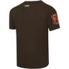 Pro Standard Mens NFL Classic Chenille Short Sleeve Tee(Brown)