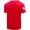 Pro Standard Mens NFL Classic Chenille Short Sleeve Tee(Red)