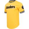 Pro Standard Mens NFL Classic Chenille Short Sleeve Tee(Yellow/Black)