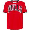 Big Boys NBA Classic Chenille Cotton Taping Tee(Red/Black)