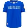 Big Boys NBA Classic Chenille Cotton Taping Tee(Royal Blue)