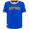 Big Boys NBA Classic Chenille Cotton Taping Tee(Royal Blue/Orange)
