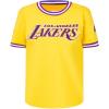 Big Boys NBA Classic Chenille Cotton Taping Tee(Yellow/Purple)