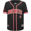 Big Boys NBA Mesh Button Down Top(Black/Red)