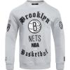 Pro Standard Mens NBA Neutral Fleece Pull Over Hoodie(Steel Blue)