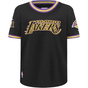 Big Boys NBA Classic Chenille Cotton Taping Tee(Black/Purple)