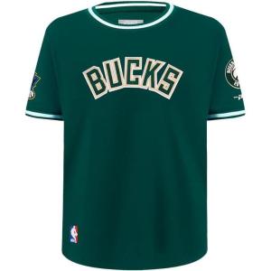 Big Boys NBA Classic Chenille Cotton Taping Tee(Forest Green)