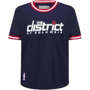 Big Boys NBA Classic Chenille Cotton Taping Tee(Midnight Navy/Red)