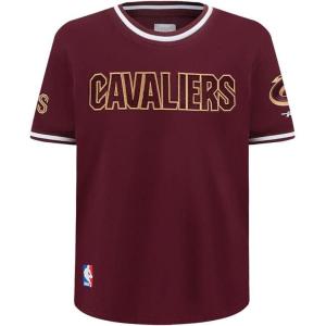 Big Boys NBA Classic Chenille Cotton Taping Tee(Wine)