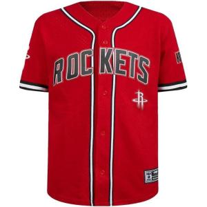 Big Boys NBA Mesh Button Down Top(Red/Black)