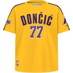 Pro Standard Big Boys NBA Los Angeles Lakers Luka Doncic #77 Classic Player Short Sleeve Taping Tee Yellow/Black S
