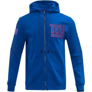 Pro Standard Mens NFL Classic Chenille Full Zip Hoodie(Dodger Blue)