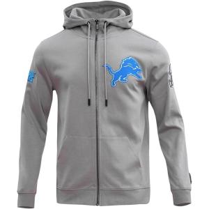 Pro Standard Mens NFL Classic Chenille Full Zip Hoodie(Gray)